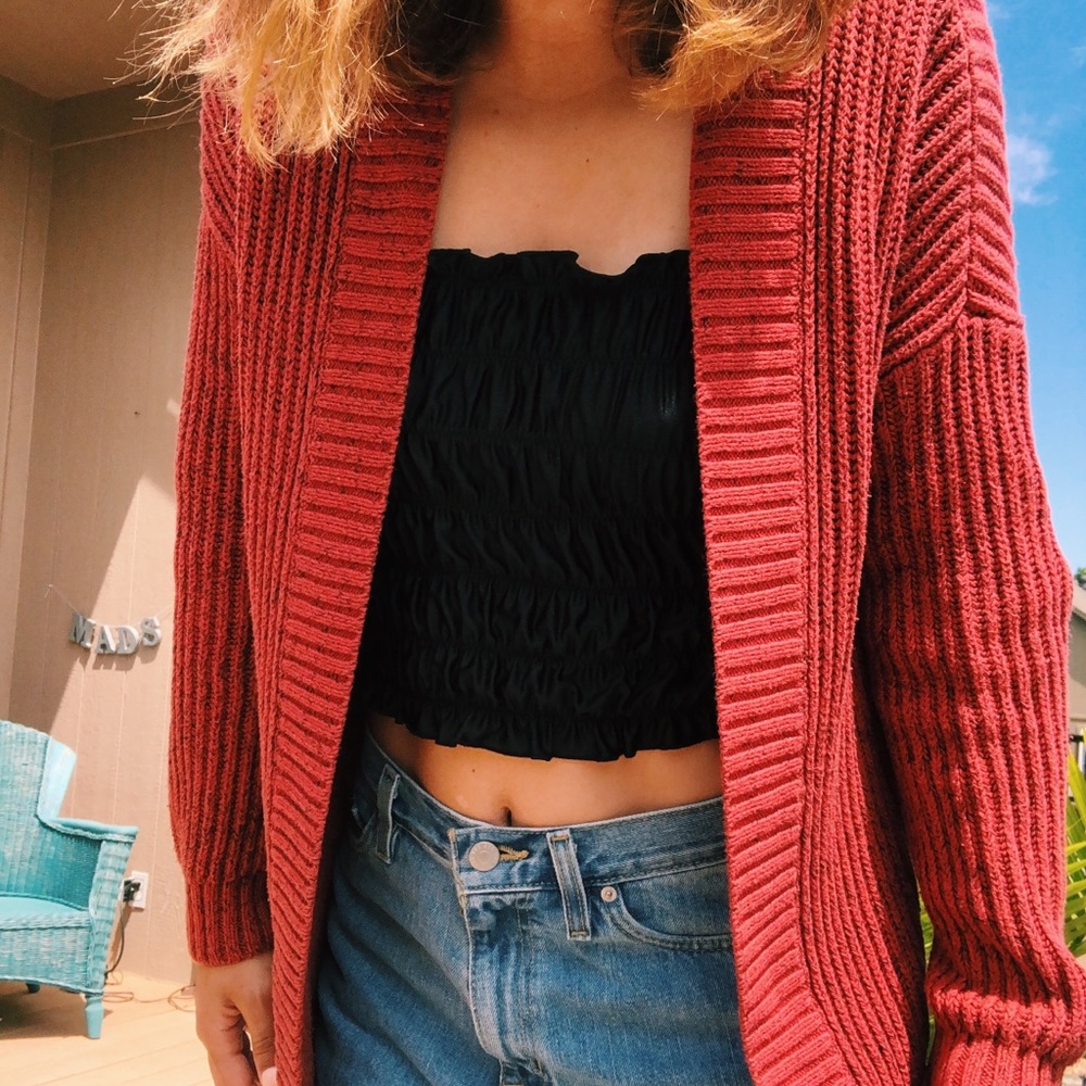 Express Red Cardigan